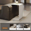 Italian Minimalist Stainless Steel Iron Edge Table Movable Corner Table Next To Sofa Modern Light Luxury Small Furniture